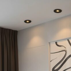 kelvo® PINADO KLV-101-0126 Χωνευτό Φωτιστικό Downlight Σποτ LED 7W 840lm 15° AC 220-240V IP20 Θερμό Λευκό 2700K – Bridgelux COB Chip & TÜV SÜD Driver – Μαύρο Ματ – Μ8.3 x Π8.3 x Υ8.2cm / Q7.3cm – 5 Χρόνια Εγγύηση
