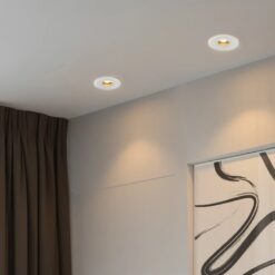 kelvo® PINADO KLV-101-0127 Χωνευτό Φωτιστικό Downlight Σποτ LED 7W 840lm 15° AC 220-240V IP20 Θερμό Λευκό 2700K – Bridgelux COB Chip & TÜV SÜD Driver – Λευκό Ματ – Μ8.3 x Π8.3 x Υ8.2cm / Q7.3cm – 5 Χρόνια Εγγύηση
