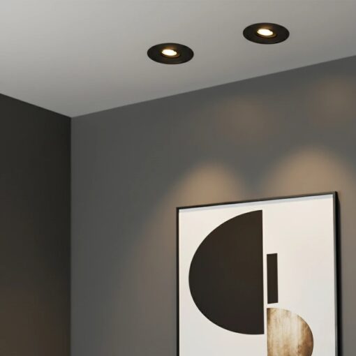 kelvo® ASYMMETRICAL KLV-101-0130 Χωνευτό Φωτιστικό Downlight Σποτ LED 7W 840lm 15°x30° AC 220-240V IP20 Θερμό Λευκό 2700K – Bridgelux COB Chip & TÜV SÜD Driver – Μαύρο Ματ – Μ8.3 x Π8.3 x Υ8.2cm / Q7.3cm – 5 Χρόνια Εγγύηση