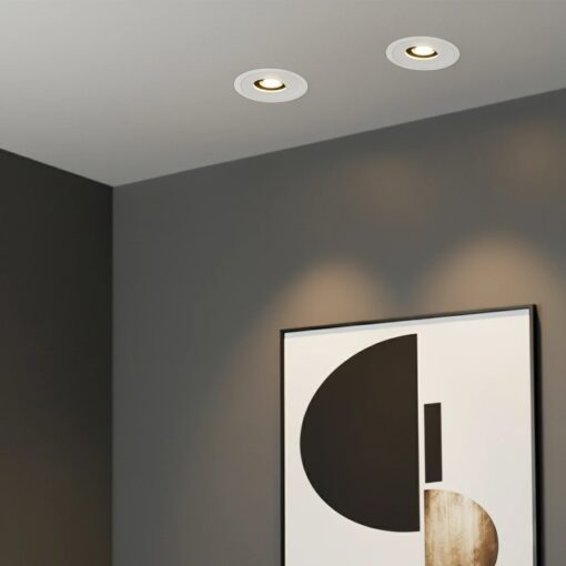 kelvo® ASYMMETRICAL KLV-101-0131 Χωνευτό Φωτιστικό Downlight Σποτ LED 7W 840lm 15°x30° AC 220-240V IP20 Θερμό Λευκό 2700K – Bridgelux COB Chip & TÜV SÜD Driver – Λευκό Ματ – Μ8.3 x Π8.3 x Υ8.2cm / Q7.3cm – 5 Χρόνια Εγγύηση