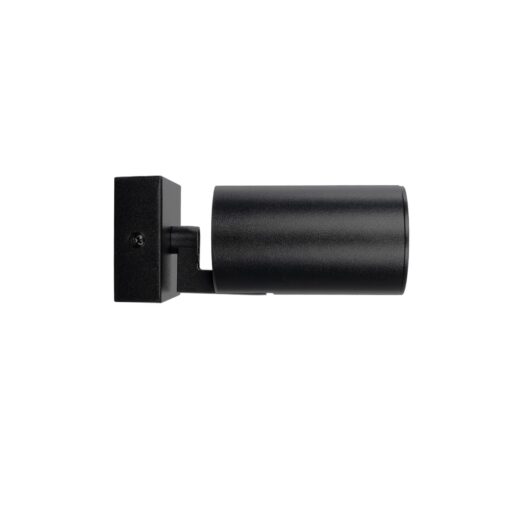 kelvo® SPOTA KLV-101-0134-V2 Κινούμενο Φωτιστικό Σποτ Τοίχου για Λάμπα MR16 με Ντουί GU10 AC 220-240V IP20 – Μαύρο Ματ – Μ7 x Π6 x Υ14cm