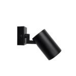 kelvo® SPOTA KLV-101-0134-V2 Κινούμενο Φωτιστικό Σποτ Τοίχου για Λάμπα MR16 με Ντουί GU10 AC 220-240V IP20 – Μαύρο Ματ – Μ7 x Π6 x Υ14cm