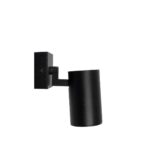 kelvo® SPOTA KLV-101-0134-V2 Κινούμενο Φωτιστικό Σποτ Τοίχου για Λάμπα MR16 με Ντουί GU10 AC 220-240V IP20 – Μαύρο Ματ – Μ7 x Π6 x Υ14cm