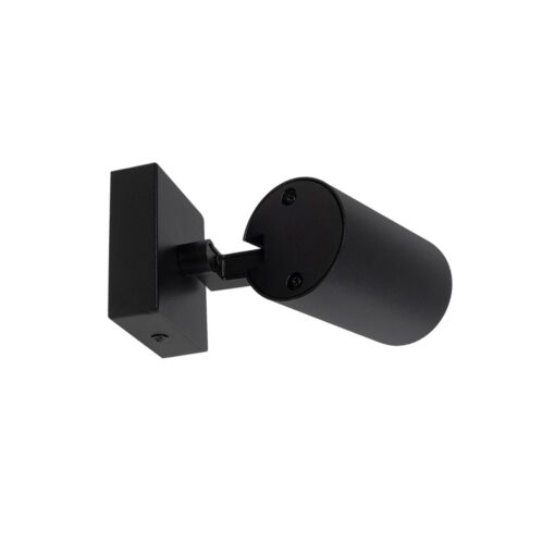 kelvo® SPOTA KLV-101-0134-V2 Κινούμενο Φωτιστικό Σποτ Τοίχου για Λάμπα MR16 με Ντουί GU10 AC 220-240V IP20 – Μαύρο Ματ – Μ7 x Π6 x Υ14cm