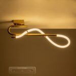 kelvo® GLOW KLV-101-0148 Φωτιστικό Οροφής LED 18W 1800lm 360° AC 220-240V IP20 Ρυθμιζόμενο Λευκό CCT με On/Off 2700K/4500K/6000K – Lumileds SMD Chip – Χρυσό Πλατίνα – Μ65 x Π30 x Υ30cm – 3 Χρόνια Εγγύηση