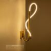 kelvo® GLOW KLV-101-0148-V2 Φωτιστικό Τοίχου / Απλίκα LED 18W 1800lm 360° AC 220-240V IP20 Ρυθμιζόμενο Λευκό CCT με On/Off 2700K/4500K/6000K – Lumileds SMD Chip – Χρυσό Πλατίνα – Μ65 x Π30 x Υ30cm – 3 Χρόνια Εγγύηση