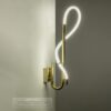 kelvo® GLOW KLV-101-0148-V2 Φωτιστικό Τοίχου / Απλίκα LED 18W 1800lm 360° AC 220-240V IP20 Ρυθμιζόμενο Λευκό CCT με On/Off 2700K/4500K/6000K – Lumileds SMD Chip – Χρυσό Πλατίνα – Μ65 x Π30 x Υ30cm – 3 Χρόνια Εγγύηση