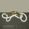kelvo® GLOW KLV-101-0149 Φωτιστικό Οροφής LED 34W 3400lm 360° AC 220-240V IP20 Ρυθμιζόμενο Λευκό CCT με Χειριστήριο από 2700K έως 6000K Dimmable – Lumileds SMD Chip – Χρυσό Πλατίνα – Μ60 x Π60 x Υ30cm – 3 Χρόνια Εγγύηση