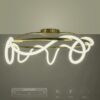 kelvo® GLOW KLV-101-0150 Φωτιστικό Οροφής LED 65W 6500lm 360° AC 220-240V IP20 Ρυθμιζόμενο Λευκό CCT με Χειριστήριο από 2700K έως 6000K Dimmable – Lumileds SMD Chip – Χρυσό Πλατίνα – Μ100 x Π100 x Υ30cm – 3 Χρόνια Εγγύηση