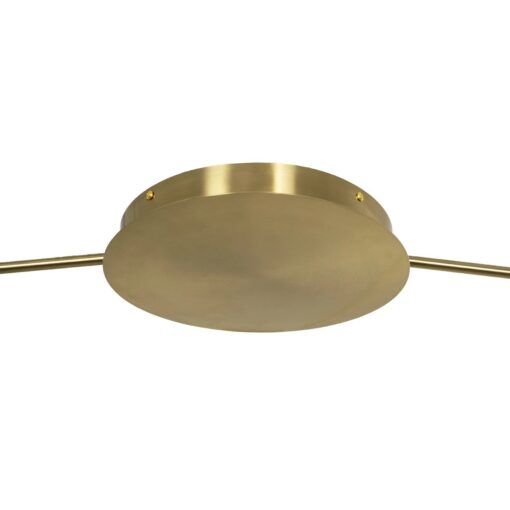 kelvo® GLOW KLV-101-0151 Φωτιστικό Οροφής LED 89W 8900lm 360° AC 220-240V IP20 Ρυθμιζόμενο Λευκό CCT με Χειριστήριο από 2700K έως 6000K Dimmable – Lumileds SMD Chip – Χρυσό Πλατίνα – Μ150 x Π150 x Υ30cm – 3 Χρόνια Εγγύηση