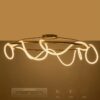 kelvo® GLOW KLV-101-0151 Φωτιστικό Οροφής LED 89W 8900lm 360° AC 220-240V IP20 Ρυθμιζόμενο Λευκό CCT με Χειριστήριο από 2700K έως 6000K Dimmable – Lumileds SMD Chip – Χρυσό Πλατίνα – Μ150 x Π150 x Υ30cm – 3 Χρόνια Εγγύηση