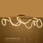 kelvo® GLOW KLV-101-0151 Φωτιστικό Οροφής LED 89W 8900lm 360° AC 220-240V IP20 Ρυθμιζόμενο Λευκό CCT με Χειριστήριο από 2700K έως 6000K Dimmable – Lumileds SMD Chip – Χρυσό Πλατίνα – Μ150 x Π150 x Υ30cm – 3 Χρόνια Εγγύηση