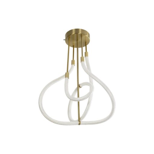 kelvo® GLOW KLV-101-0152 Φωτιστικό Οροφής LED 40W 4000lm 360° AC 220-240V IP20 Ρυθμιζόμενο Λευκό CCT με Χειριστήριο από 2700K έως 6000K Dimmable – Lumileds SMD Chip – Χρυσό Πλατίνα – Μ50 x Π50 x Υ70cm – 3 Χρόνια Εγγύηση