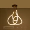 kelvo® GLOW KLV-101-0152 Φωτιστικό Οροφής LED 40W 4000lm 360° AC 220-240V IP20 Ρυθμιζόμενο Λευκό CCT με Χειριστήριο από 2700K έως 6000K Dimmable – Lumileds SMD Chip – Χρυσό Πλατίνα – Μ50 x Π50 x Υ70cm – 3 Χρόνια Εγγύηση