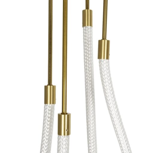 kelvo® GLOW KLV-101-0153 Φωτιστικό Οροφής LED 42W 4200lm 360° AC 220-240V IP20 Ρυθμιζόμενο Λευκό CCT με Χειριστήριο από 2700K έως 6000K Dimmable – Lumileds SMD Chip – Χρυσό Πλατίνα – Μ50 x Π50 x Υ70cm – 3 Χρόνια Εγγύηση