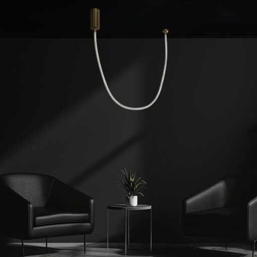 kelvo® GLOW KLV-101-0155 Κρεμαστό Φωτιστικό Οροφής LED 27W 2700lm 360° AC 220-240V IP20 Ρυθμιζόμενο Λευκό CCT με Χειριστήριο από 2700K έως 6000K Dimmable – Lumileds SMD Chip – Χρυσό Πλατίνα – Μ90 x Π9 x Υ95cm – 3 Χρόνια Εγγύηση