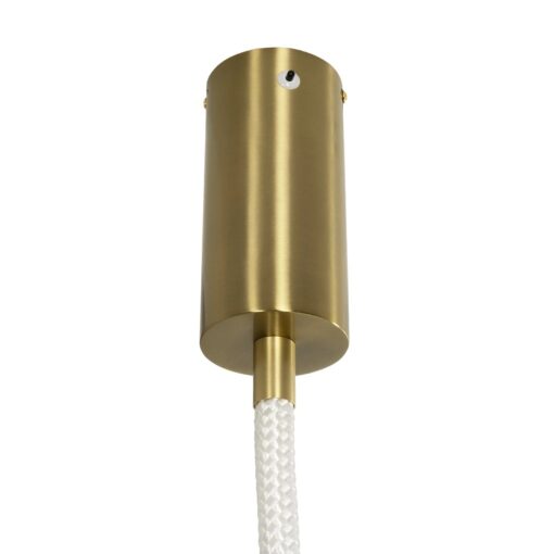 kelvo® GLOW KLV-101-0155 Κρεμαστό Φωτιστικό Οροφής LED 27W 2700lm 360° AC 220-240V IP20 Ρυθμιζόμενο Λευκό CCT με Χειριστήριο από 2700K έως 6000K Dimmable – Lumileds SMD Chip – Χρυσό Πλατίνα – Μ90 x Π9 x Υ95cm – 3 Χρόνια Εγγύηση
