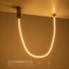 kelvo® GLOW KLV-101-0155-V2 Φωτιστικό Οροφής / Απλίκα LED 27W 2700lm 360° AC 220-240V IP20 Ρυθμιζόμενο Λευκό CCT με Χειριστήριο από 2700K έως 6000K Dimmable – Lumileds SMD Chip – Χρυσό Πλατίνα – Μ90 x Π9 x Υ95cm – 3 Χρόνια Εγγύηση