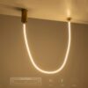 kelvo® GLOW KLV-101-0155-V2 Φωτιστικό Οροφής / Απλίκα LED 27W 2700lm 360° AC 220-240V IP20 Ρυθμιζόμενο Λευκό CCT με Χειριστήριο από 2700K έως 6000K Dimmable – Lumileds SMD Chip – Χρυσό Πλατίνα – Μ90 x Π9 x Υ95cm – 3 Χρόνια Εγγύηση
