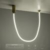 kelvo® GLOW KLV-101-0155-V2 Φωτιστικό Οροφής / Απλίκα LED 27W 2700lm 360° AC 220-240V IP20 Ρυθμιζόμενο Λευκό CCT με Χειριστήριο από 2700K έως 6000K Dimmable – Lumileds SMD Chip – Χρυσό Πλατίνα – Μ90 x Π9 x Υ95cm – 3 Χρόνια Εγγύηση