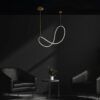 kelvo® GLOW KLV-101-0156 Κρεμαστό Φωτιστικό Οροφής LED 34W 3400lm 360° AC 220-240V IP20 Ρυθμιζόμενο Λευκό CCT με Χειριστήριο από 2700K έως 6000K Dimmable – Lumileds SMD Chip – Χρυσό Πλατίνα – Μ20 x Π35 x Υ120cm – 3 Χρόνια Εγγύηση