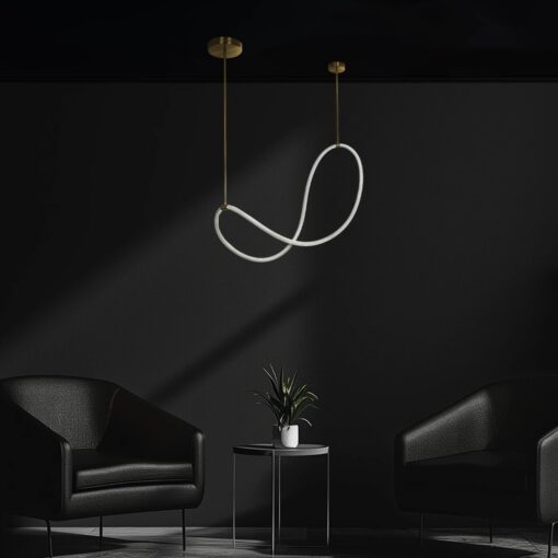 kelvo® GLOW KLV-101-0156 Κρεμαστό Φωτιστικό Οροφής LED 34W 3400lm 360° AC 220-240V IP20 Ρυθμιζόμενο Λευκό CCT με Χειριστήριο από 2700K έως 6000K Dimmable – Lumileds SMD Chip – Χρυσό Πλατίνα – Μ20 x Π35 x Υ120cm – 3 Χρόνια Εγγύηση
