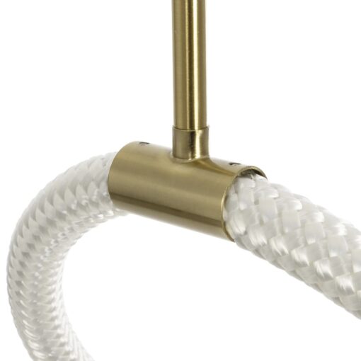 kelvo® GLOW KLV-101-0156 Κρεμαστό Φωτιστικό Οροφής LED 34W 3400lm 360° AC 220-240V IP20 Ρυθμιζόμενο Λευκό CCT με Χειριστήριο από 2700K έως 6000K Dimmable – Lumileds SMD Chip – Χρυσό Πλατίνα – Μ20 x Π35 x Υ120cm – 3 Χρόνια Εγγύηση