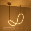 kelvo® GLOW KLV-101-0156 Κρεμαστό Φωτιστικό Οροφής LED 34W 3400lm 360° AC 220-240V IP20 Ρυθμιζόμενο Λευκό CCT με Χειριστήριο από 2700K έως 6000K Dimmable – Lumileds SMD Chip – Χρυσό Πλατίνα – Μ20 x Π35 x Υ120cm – 3 Χρόνια Εγγύηση
