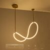 kelvo® GLOW KLV-101-0156 Κρεμαστό Φωτιστικό Οροφής LED 34W 3400lm 360° AC 220-240V IP20 Ρυθμιζόμενο Λευκό CCT με Χειριστήριο από 2700K έως 6000K Dimmable – Lumileds SMD Chip – Χρυσό Πλατίνα – Μ20 x Π35 x Υ120cm – 3 Χρόνια Εγγύηση