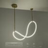 kelvo® GLOW KLV-101-0156 Κρεμαστό Φωτιστικό Οροφής LED 34W 3400lm 360° AC 220-240V IP20 Ρυθμιζόμενο Λευκό CCT με Χειριστήριο από 2700K έως 6000K Dimmable – Lumileds SMD Chip – Χρυσό Πλατίνα – Μ20 x Π35 x Υ120cm – 3 Χρόνια Εγγύηση