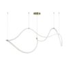 kelvo® GLOW KLV-101-0157 Κρεμαστό Φωτιστικό Οροφής LED 65W 6500lm 360° AC 220-240V IP20 Ρυθμιζόμενο Λευκό CCT με Χειριστήριο από 2700K έως 6000K Dimmable – Lumileds SMD Chip – Σατινέ Χρυσό Βούρτσας – Μ150 x Π70 x Υ90cm – 3 Χρόνια Εγγύηση