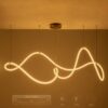 kelvo® GLOW KLV-101-0157 Κρεμαστό Φωτιστικό Οροφής LED 65W 6500lm 360° AC 220-240V IP20 Ρυθμιζόμενο Λευκό CCT με Χειριστήριο από 2700K έως 6000K Dimmable – Lumileds SMD Chip – Σατινέ Χρυσό Βούρτσας – Μ150 x Π70 x Υ90cm – 3 Χρόνια Εγγύηση