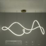 kelvo® GLOW KLV-101-0157 Κρεμαστό Φωτιστικό Οροφής LED 65W 6500lm 360° AC 220-240V IP20 Ρυθμιζόμενο Λευκό CCT με Χειριστήριο από 2700K έως 6000K Dimmable – Lumileds SMD Chip – Σατινέ Χρυσό Βούρτσας – Μ150 x Π70 x Υ90cm – 3 Χρόνια Εγγύηση