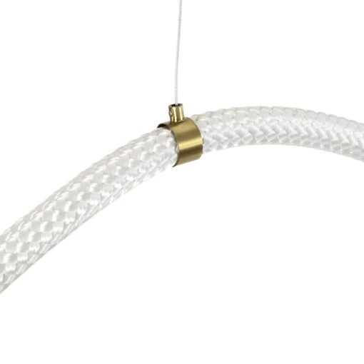 kelvo® GLOW KLV-101-0158 Κρεμαστό Φωτιστικό Οροφής LED 105W 10500lm 360° AC 220-240V IP20 Ρυθμιζόμενο Λευκό CCT με Χειριστήριο από 2700K έως 6000K Dimmable – Lumileds SMD Chip – Χρυσό Πλατίνα – Μ180 x Π180 x Υ110cm – 3 Χρόνια Εγγύηση