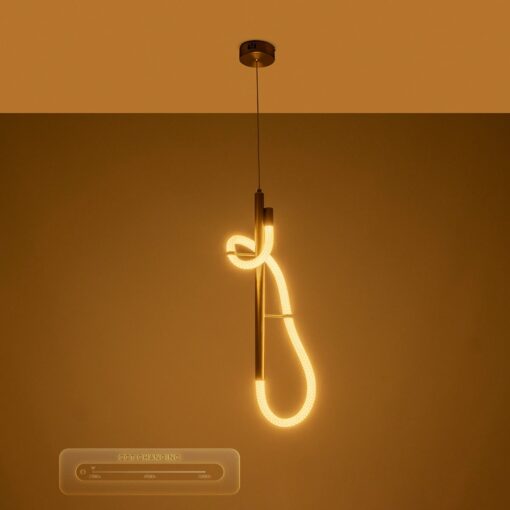 kelvo® GLOW KLV-101-0159 Κρεμαστό Φωτιστικό Οροφής LED 24W 2400lm 360° AC 220-240V IP20 Ρυθμιζόμενο Λευκό CCT με On/Off 2700K/4500K/6000K – Lumileds SMD Chip – Χρυσό Πλατίνα – Μ24 x Π10 x Υ62cm – 3 Χρόνια Εγγύηση
