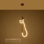 kelvo® GLOW KLV-101-0159 Κρεμαστό Φωτιστικό Οροφής LED 24W 2400lm 360° AC 220-240V IP20 Ρυθμιζόμενο Λευκό CCT με On/Off 2700K/4500K/6000K – Lumileds SMD Chip – Χρυσό Πλατίνα – Μ24 x Π10 x Υ62cm – 3 Χρόνια Εγγύηση