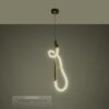 kelvo® GLOW KLV-101-0159 Κρεμαστό Φωτιστικό Οροφής LED 24W 2400lm 360° AC 220-240V IP20 Ρυθμιζόμενο Λευκό CCT με On/Off 2700K/4500K/6000K – Lumileds SMD Chip – Χρυσό Πλατίνα – Μ24 x Π10 x Υ62cm – 3 Χρόνια Εγγύηση