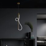 kelvo® GLOW KLV-101-0160 Κρεμαστό Φωτιστικό Οροφής LED 24W 2400lm 360° AC 220-240V IP20 Ρυθμιζόμενο Λευκό CCT με On/Off 2700K/4500K/6000K – Lumileds SMD Chip – Χρυσό Πλατίνα – Μ30 x Π17 x Υ66cm – 3 Χρόνια Εγγύηση