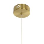 kelvo® GLOW KLV-101-0160 Κρεμαστό Φωτιστικό Οροφής LED 24W 2400lm 360° AC 220-240V IP20 Ρυθμιζόμενο Λευκό CCT με On/Off 2700K/4500K/6000K – Lumileds SMD Chip – Χρυσό Πλατίνα – Μ30 x Π17 x Υ66cm – 3 Χρόνια Εγγύηση