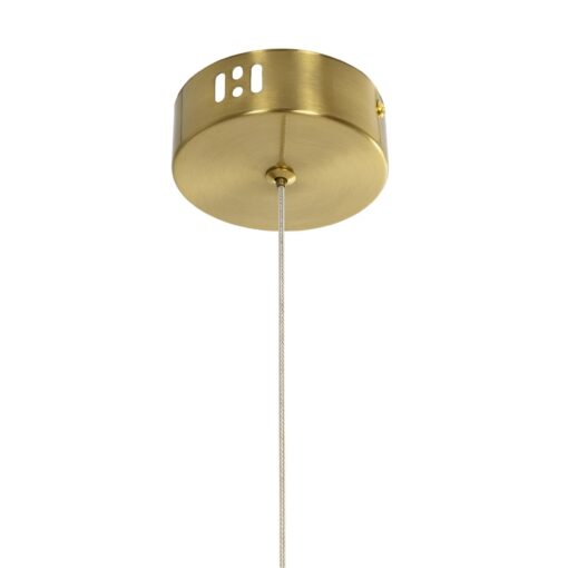 kelvo® GLOW KLV-101-0160 Κρεμαστό Φωτιστικό Οροφής LED 24W 2400lm 360° AC 220-240V IP20 Ρυθμιζόμενο Λευκό CCT με On/Off 2700K/4500K/6000K – Lumileds SMD Chip – Χρυσό Πλατίνα – Μ30 x Π17 x Υ66cm – 3 Χρόνια Εγγύηση