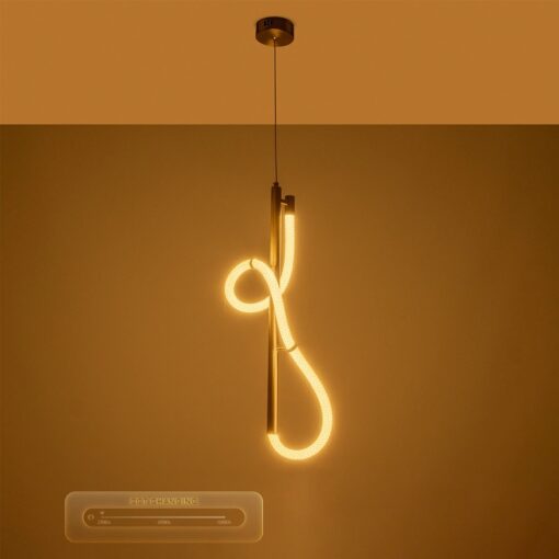 kelvo® GLOW KLV-101-0160 Κρεμαστό Φωτιστικό Οροφής LED 24W 2400lm 360° AC 220-240V IP20 Ρυθμιζόμενο Λευκό CCT με On/Off 2700K/4500K/6000K – Lumileds SMD Chip – Χρυσό Πλατίνα – Μ30 x Π17 x Υ66cm – 3 Χρόνια Εγγύηση