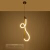 kelvo® GLOW KLV-101-0160 Κρεμαστό Φωτιστικό Οροφής LED 24W 2400lm 360° AC 220-240V IP20 Ρυθμιζόμενο Λευκό CCT με On/Off 2700K/4500K/6000K – Lumileds SMD Chip – Χρυσό Πλατίνα – Μ30 x Π17 x Υ66cm – 3 Χρόνια Εγγύηση
