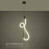kelvo® GLOW KLV-101-0160 Κρεμαστό Φωτιστικό Οροφής LED 24W 2400lm 360° AC 220-240V IP20 Ρυθμιζόμενο Λευκό CCT με On/Off 2700K/4500K/6000K – Lumileds SMD Chip – Χρυσό Πλατίνα – Μ30 x Π17 x Υ66cm – 3 Χρόνια Εγγύηση
