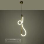 kelvo® GLOW KLV-101-0160 Κρεμαστό Φωτιστικό Οροφής LED 24W 2400lm 360° AC 220-240V IP20 Ρυθμιζόμενο Λευκό CCT με On/Off 2700K/4500K/6000K – Lumileds SMD Chip – Χρυσό Πλατίνα – Μ30 x Π17 x Υ66cm – 3 Χρόνια Εγγύηση