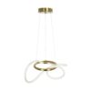 kelvo® GLOW KLV-101-0161 Κρεμαστό Φωτιστικό Οροφής LED 30W 3000lm 360° AC 220-240V IP20 Ρυθμιζόμενο Λευκό CCT με Χειριστήριο από 2700K έως 6000K Dimmable – Lumileds SMD Chip – Χρυσό Πλατίνα – Μ40 x Π40 x Υ30cm – 3 Χρόνια Εγγύηση