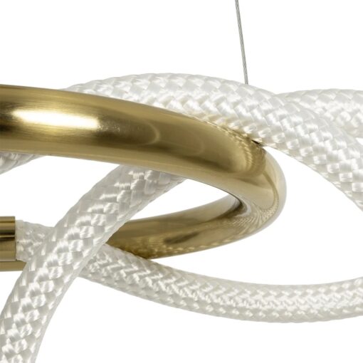 kelvo® GLOW KLV-101-0161 Κρεμαστό Φωτιστικό Οροφής LED 30W 3000lm 360° AC 220-240V IP20 Ρυθμιζόμενο Λευκό CCT με Χειριστήριο από 2700K έως 6000K Dimmable – Lumileds SMD Chip – Χρυσό Πλατίνα – Μ40 x Π40 x Υ30cm – 3 Χρόνια Εγγύηση