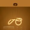 kelvo® GLOW KLV-101-0161 Κρεμαστό Φωτιστικό Οροφής LED 30W 3000lm 360° AC 220-240V IP20 Ρυθμιζόμενο Λευκό CCT με Χειριστήριο από 2700K έως 6000K Dimmable – Lumileds SMD Chip – Χρυσό Πλατίνα – Μ40 x Π40 x Υ30cm – 3 Χρόνια Εγγύηση
