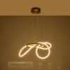 kelvo® GLOW KLV-101-0161 Κρεμαστό Φωτιστικό Οροφής LED 30W 3000lm 360° AC 220-240V IP20 Ρυθμιζόμενο Λευκό CCT με Χειριστήριο από 2700K έως 6000K Dimmable – Lumileds SMD Chip – Χρυσό Πλατίνα – Μ40 x Π40 x Υ30cm – 3 Χρόνια Εγγύηση