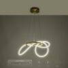 kelvo® GLOW KLV-101-0161 Κρεμαστό Φωτιστικό Οροφής LED 30W 3000lm 360° AC 220-240V IP20 Ρυθμιζόμενο Λευκό CCT με Χειριστήριο από 2700K έως 6000K Dimmable – Lumileds SMD Chip – Χρυσό Πλατίνα – Μ40 x Π40 x Υ30cm – 3 Χρόνια Εγγύηση