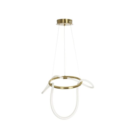kelvo® GLOW KLV-101-0162 Κρεμαστό Φωτιστικό Οροφής LED 36W 3600lm 360° AC 220-240V IP20 Ρυθμιζόμενο Λευκό CCT με Χειριστήριο από 2700K έως 6000K Dimmable – Lumileds SMD Chip – Χρυσό Πλατίνα – Μ70 x Π70 x Υ40cm – 3 Χρόνια Εγγύηση
